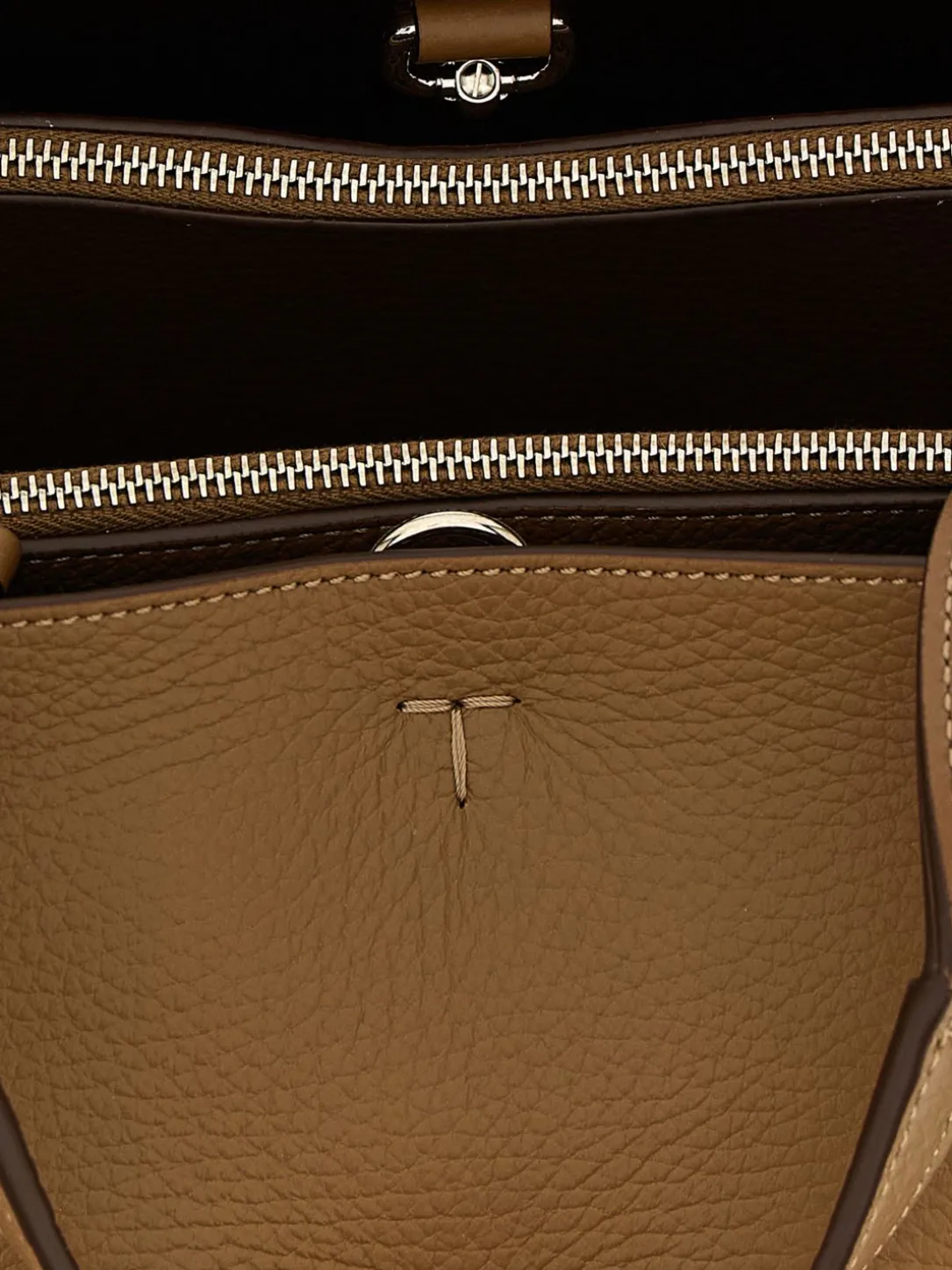 Borsa a mano in pelle di vitello a grana Tod's