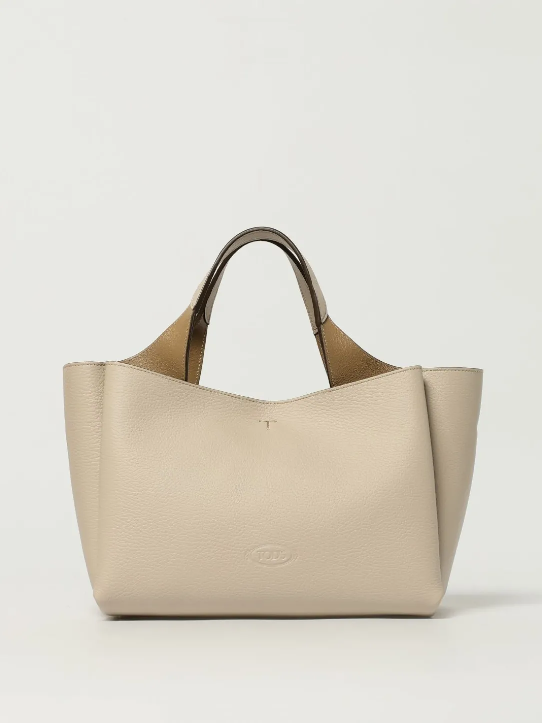 Borsa a mano in pelle di vitello a grana Tod's