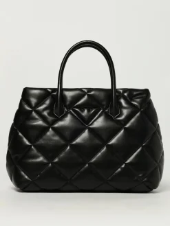 Borsa a mano in pelle matellasè Emporio Armani