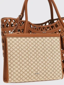 Borsa a mano in pelle traforata Max Mara