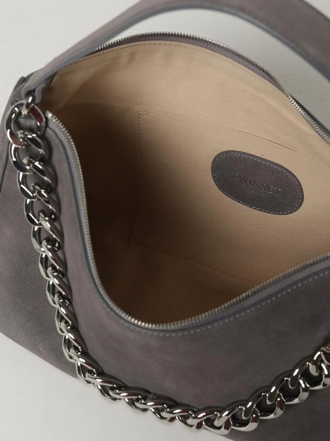 Borsa a mano Liliane in pelle scamosciata Twinset