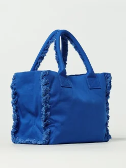 Borsa a mano media Beach Shopper in canvas riciclato Pinko