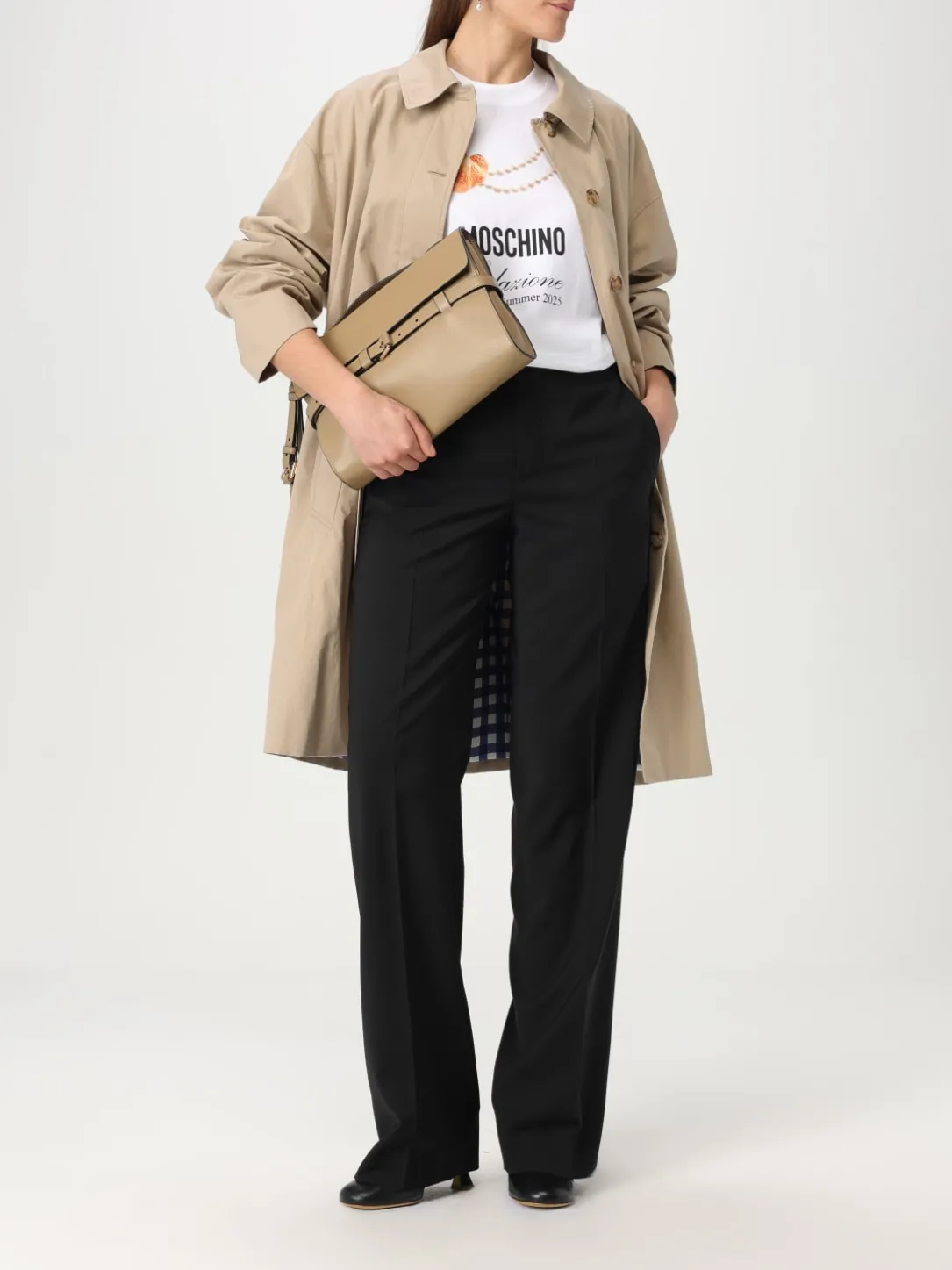 Borsa a mano Tie Me Moschino Couture in pelle