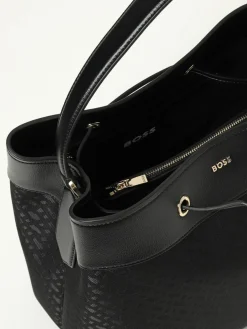 Borsa a secchiello Boss con monogramma