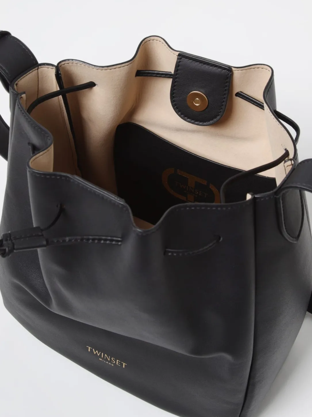 Borsa a secchiello Forever Twinset in pelle