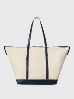 Borsa a spalla in canvas e pelle Polo Ralph Lauren