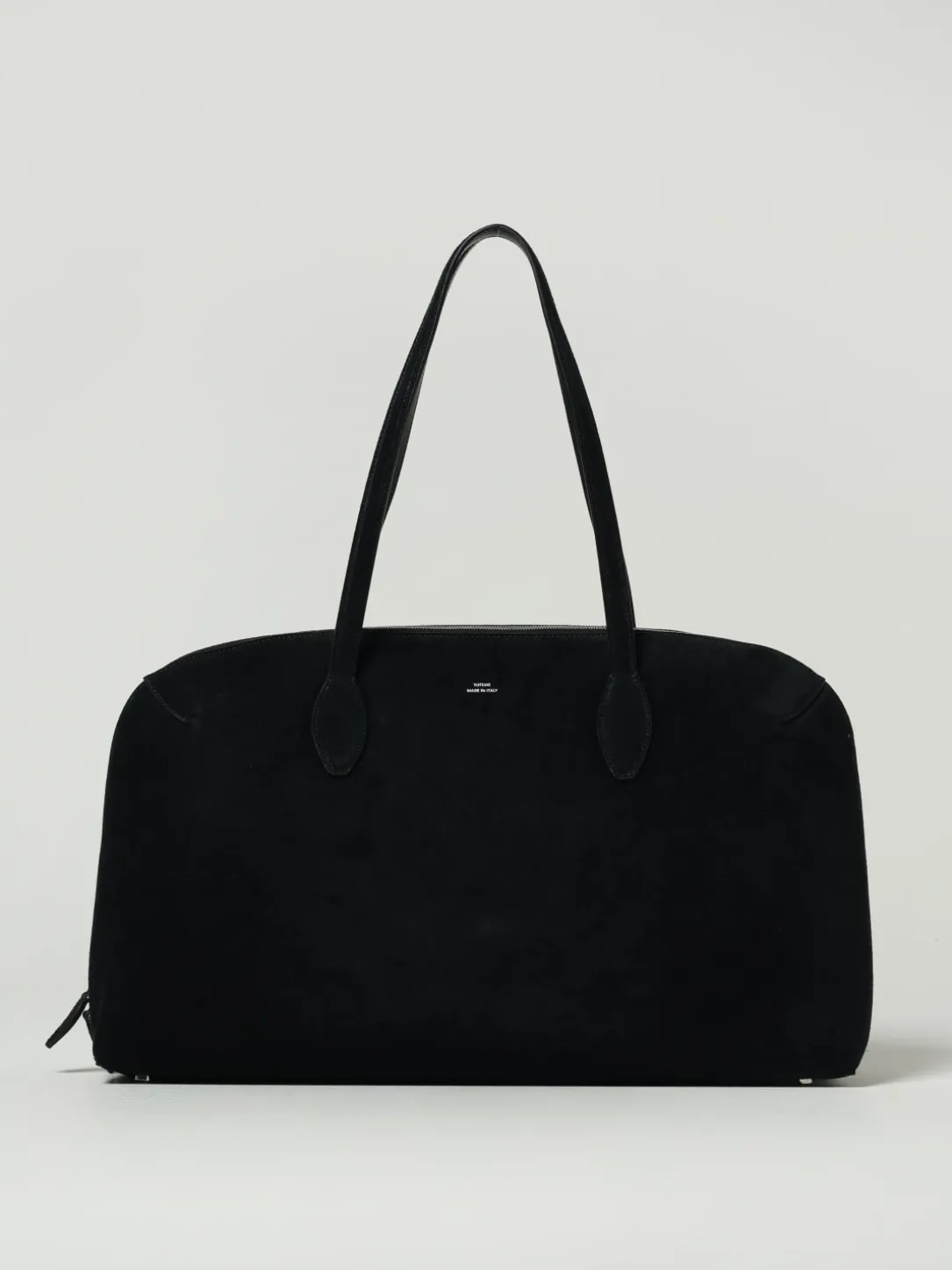 Borsa a spalla in pelle scamosciata Toteme