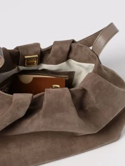 Borsa a spalla Lara Themoirè in pelle vegana scamosciata