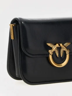 Borsa a spalla piccola squadrata Love Bag Box in nappa Pinko