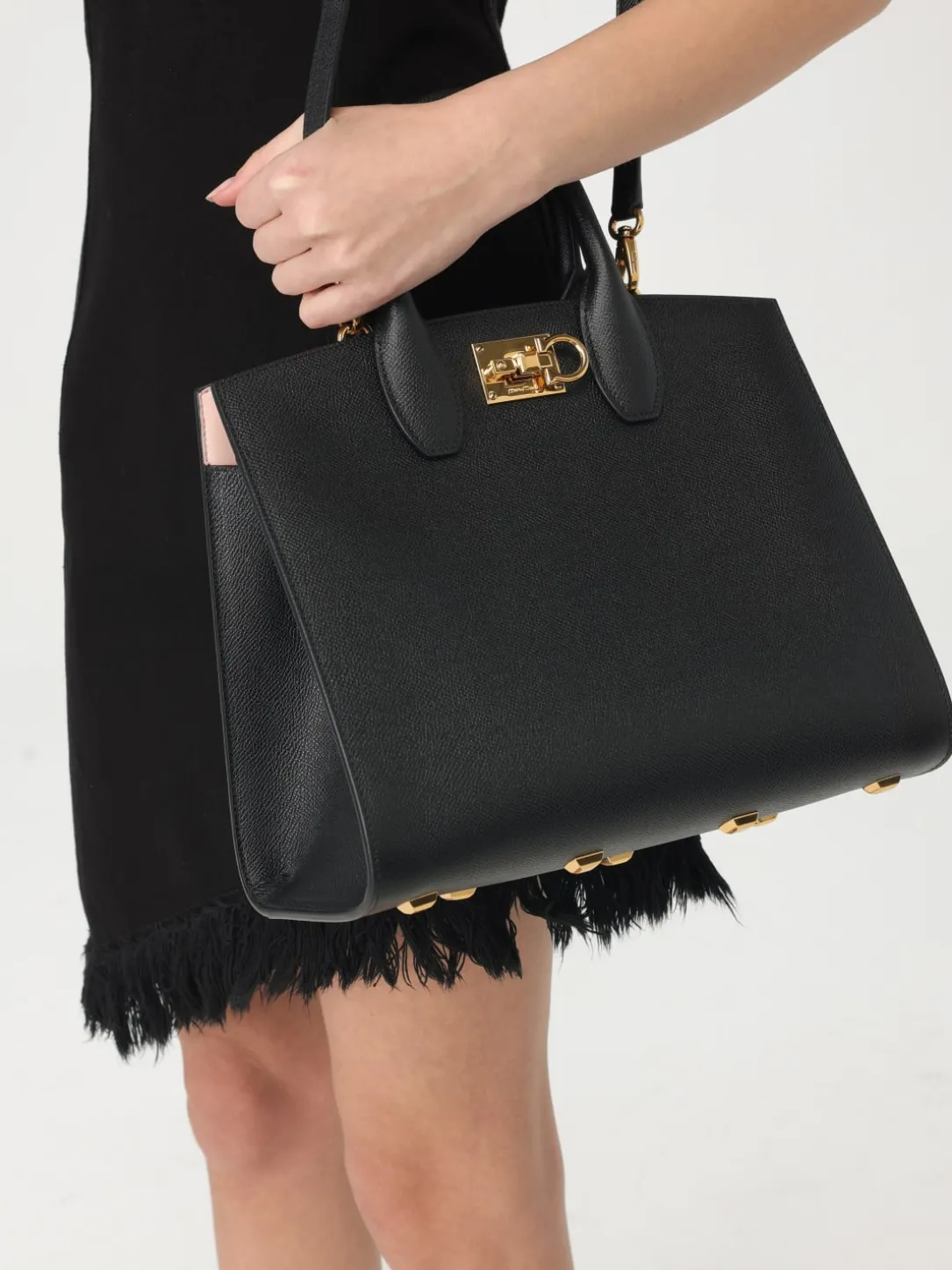 Borsa a spalla Studio Box bag (M) Ferragamo