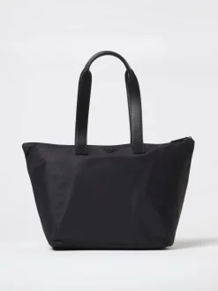 Borsa a spalla tote ASV grande Emporio Armani in nylon