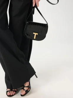 Borsa a tracolla Borsa Wallis Tom Ford in pelle stampa cocco