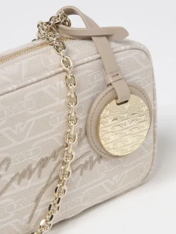 Borsa a tracolla camera case Emporio Armani Canvas Jacquard