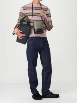 Borsa a tracolla colorblock Marni in pelle sintetica