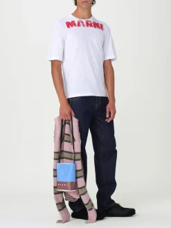 Borsa a tracolla colorblock Marni in pelle sintetica