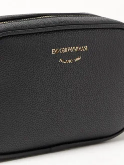 Borsa a tracolla con logo goffrato Emporio Armani
