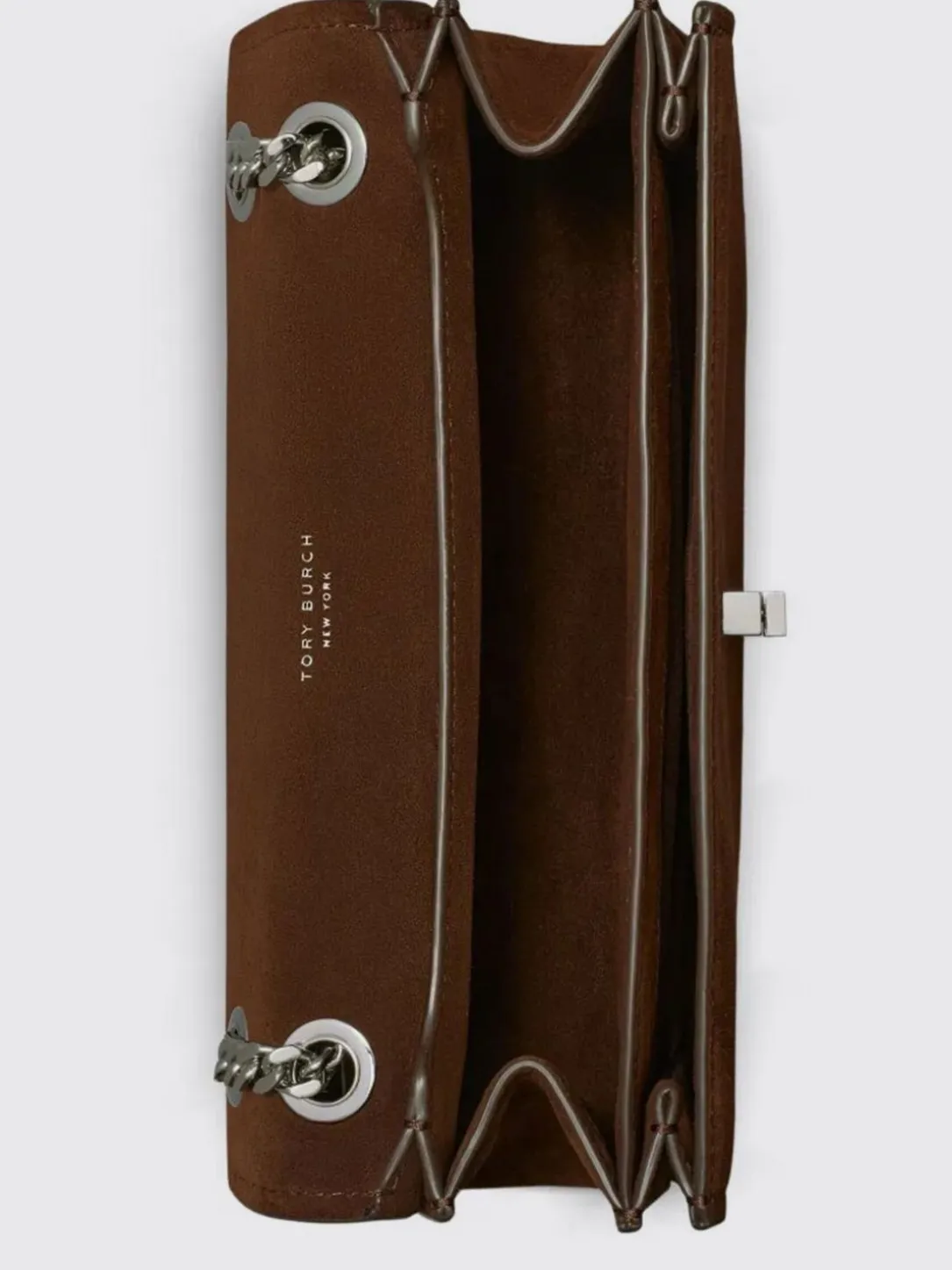 Borsa a tracolla in camoscio Kira Tory Burch