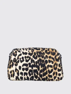 Borsa a tracolla in nylon animalier Ganni