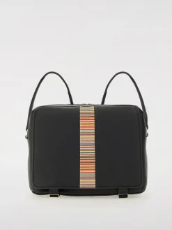 Borsa a tracolla in pelle martellata Paul Smith