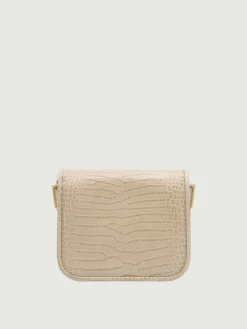 Borsa a tracolla in pelle stampa cocco Pinko