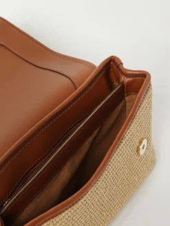 Borsa a tracolla in rafia B Icon Boss