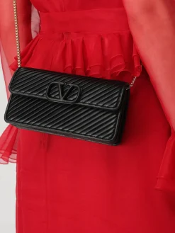 Borsa a tracolla Locò Valentino Garavani in nappa plissettata