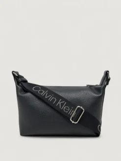 Borsa a tracolla Ultralight in pelle sintetica a grana Calvin Klein
