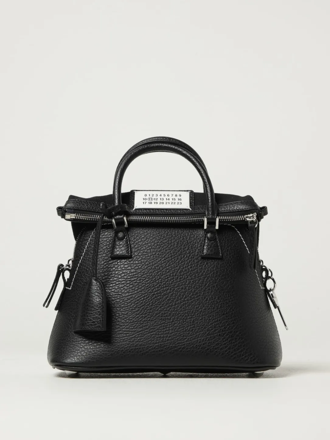 Borsa 5AC Maison Margiela in pelle a grana e canvas