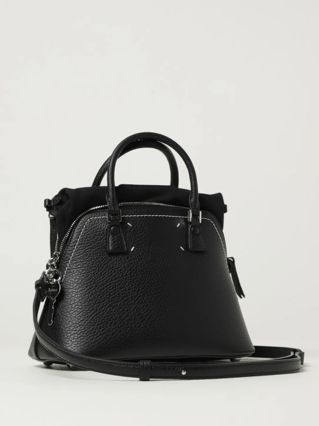 Borsa 5AC Maison Margiela in pelle a grana e canvas