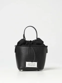 Borsa 5AC Maison Margiela in pelle a grana e canvas