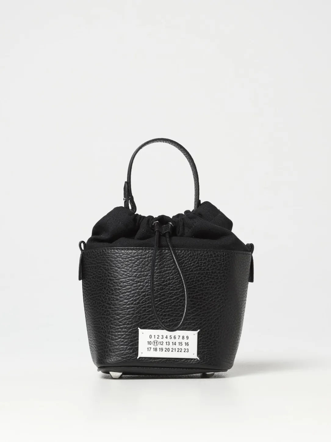 Borsa 5AC Maison Margiela in pelle a grana e canvas