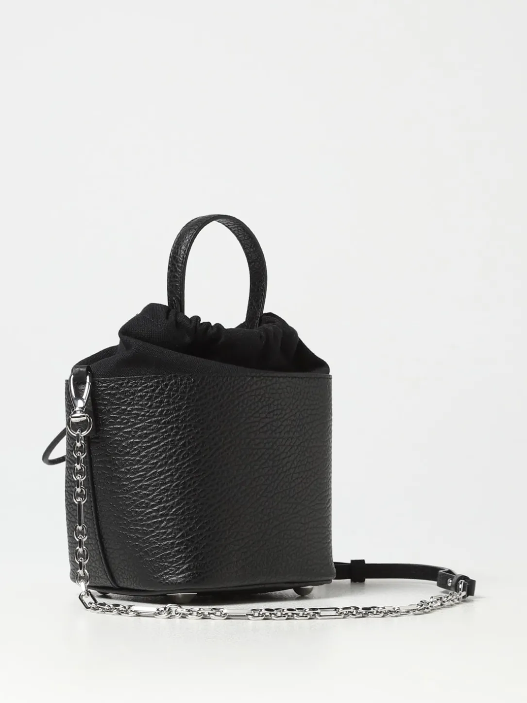 Borsa 5AC Maison Margiela in pelle a grana e canvas