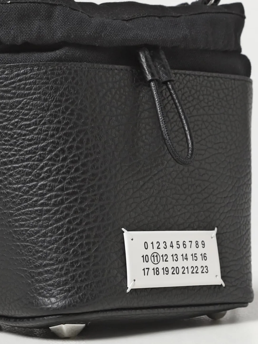 Borsa 5AC Maison Margiela in pelle a grana e canvas