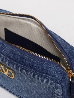 Borsa Alltime VLogo Signature Valentino Garavani in denim di cotone
