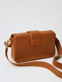 Borsa Amie Twinset in pelle traforata