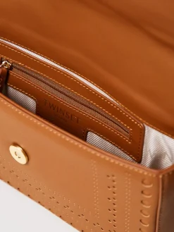 Borsa Amie Twinset in pelle traforata