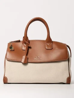 Borsa Armani Exchange in canvas e pelle sintetica