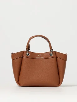 Borsa Armani Exchange in pelle sintetica a grana