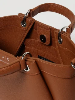 Borsa Armani Exchange in pelle sintetica a grana
