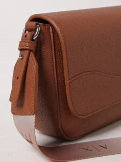 Borsa Armani Exchange in pelle sintetica a grana