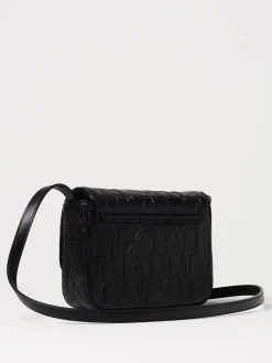 Borsa Armani Exchange in pelle sintetica con logo goffrato