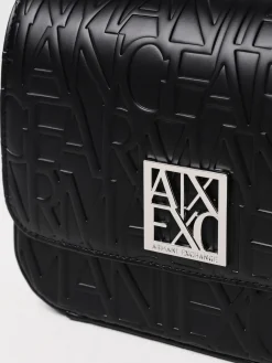 Borsa Armani Exchange in pelle sintetica con logo goffrato