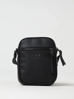 Borsa Armani Exchange in pelle sintetica a grana