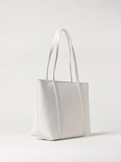 Borsa Armani Exchange in pelle sintetica a grana con monogram all over