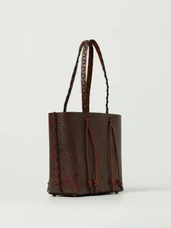 Borsa Arnica Etro in cotone spalmato con cuciture a vivo