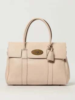 Borsa Bayswater Mulberry in pelle a grana