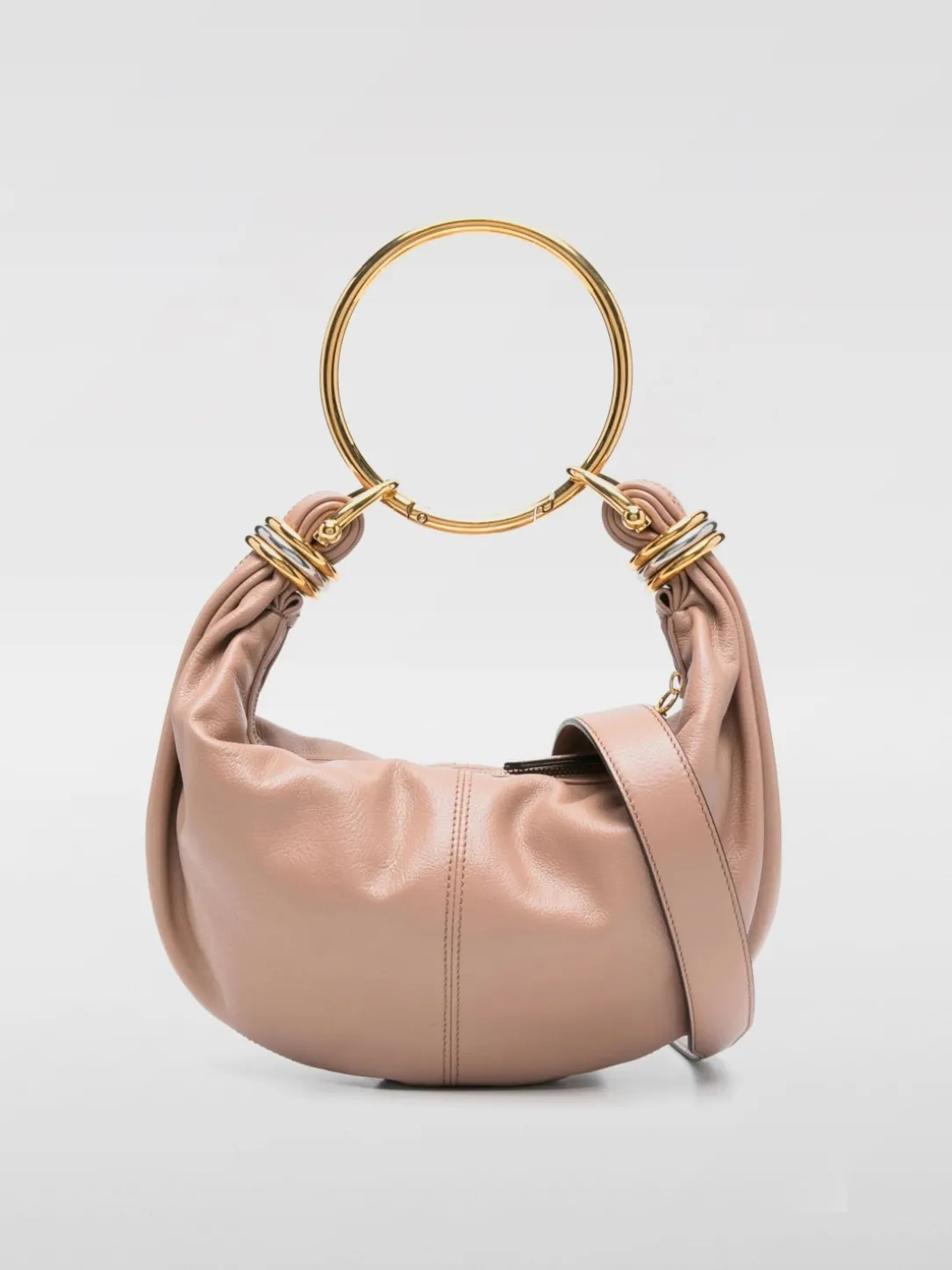 Borsa Bracelet Hobo Chloè in pelle a grana