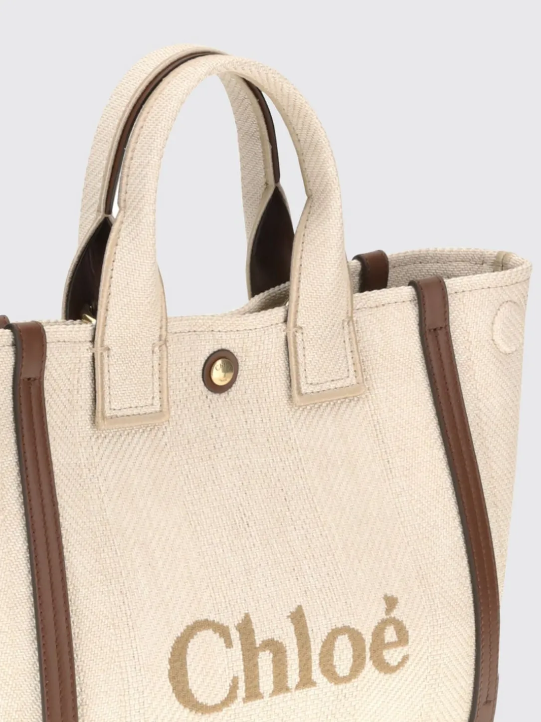 Borsa Carry Small Chloé in canvas