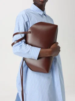 Borsa Curve Jil Sander in pelle palmellata