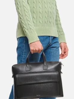 Borsa da ufficio in pelle saffiano Paul Smith